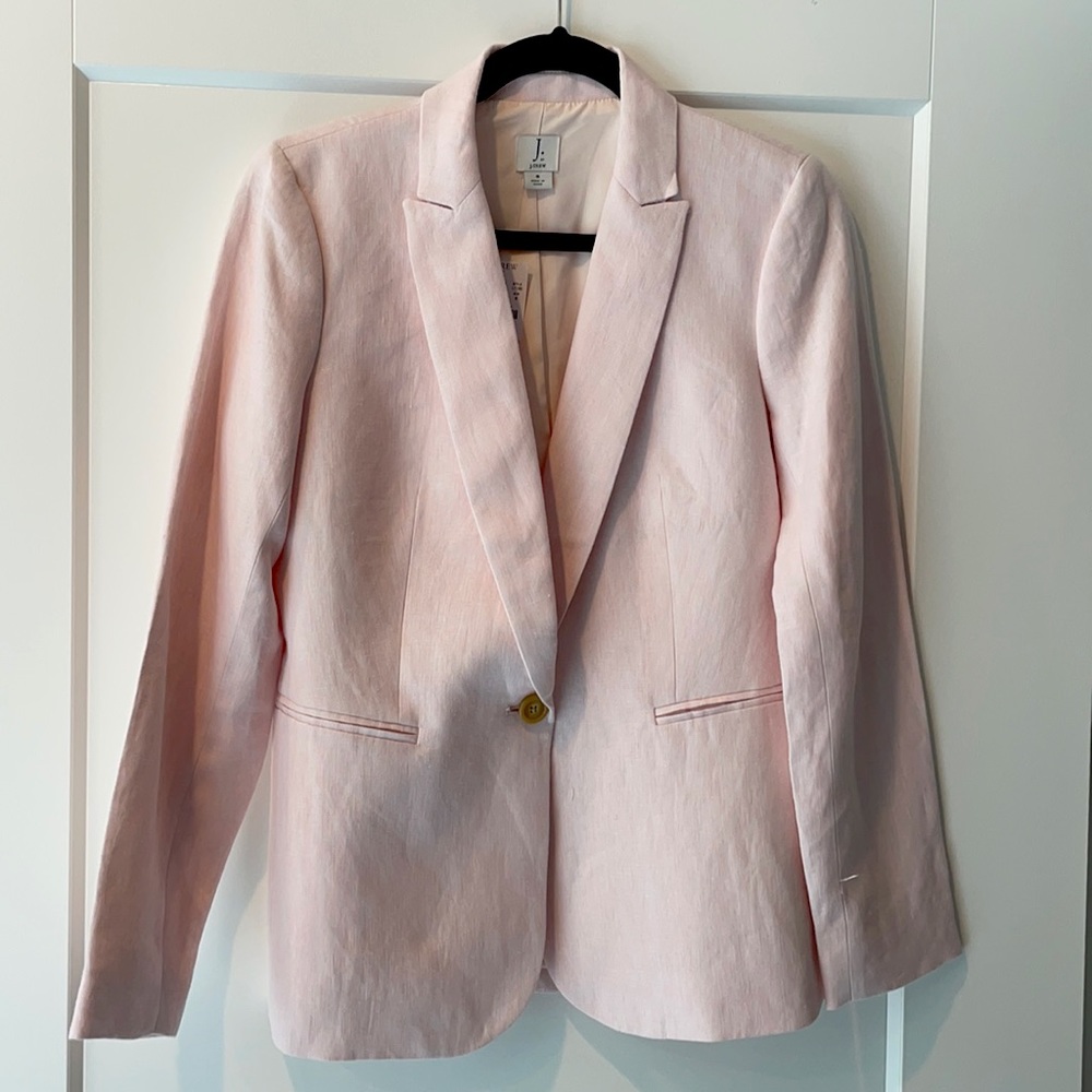J crew blazer, light pink, size 6